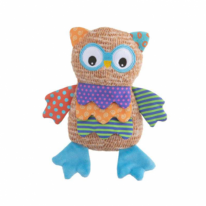 Leo Pet Gufo Multicolore in Tessuto e Peluche